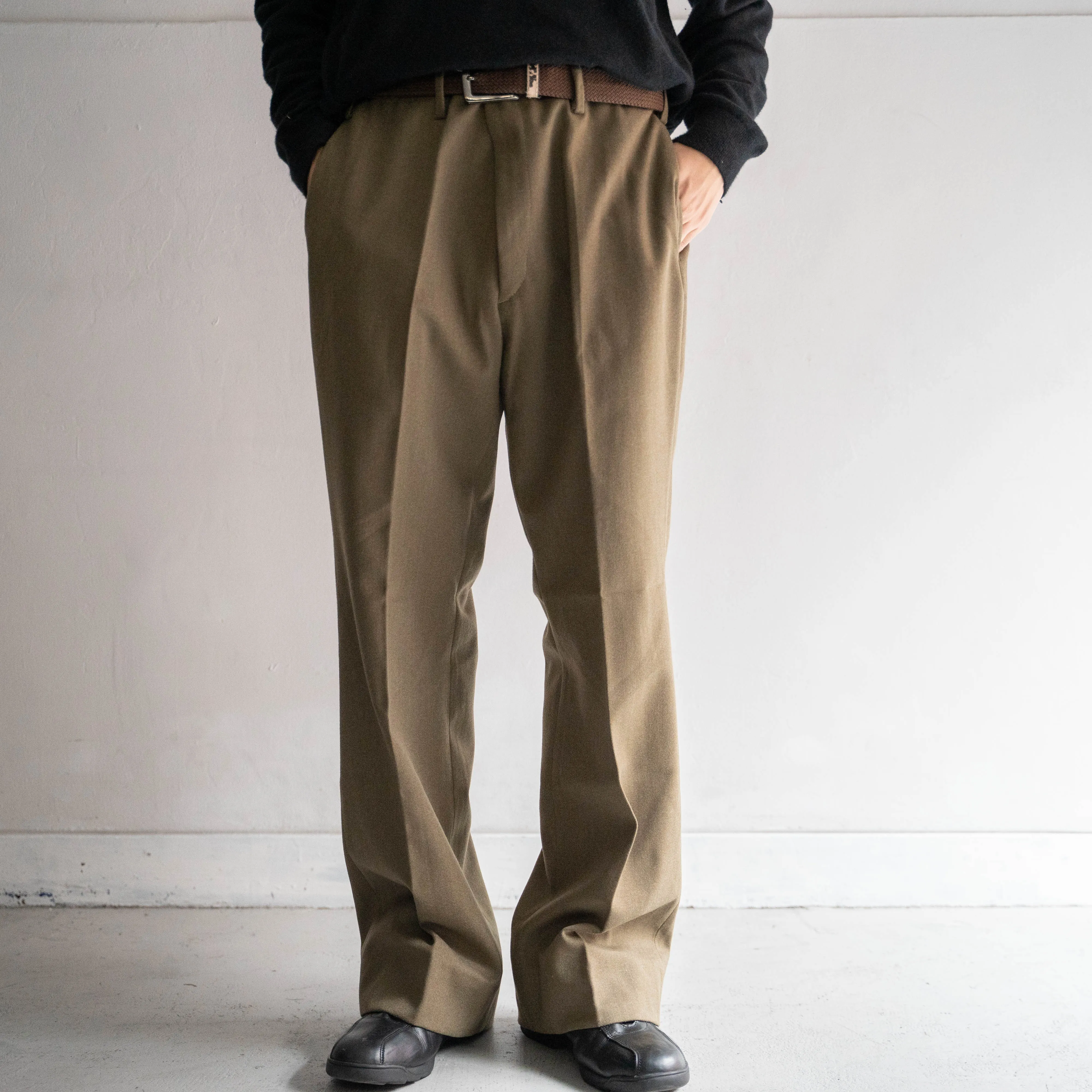 1980s italian military wool dress pants 'dead stock'