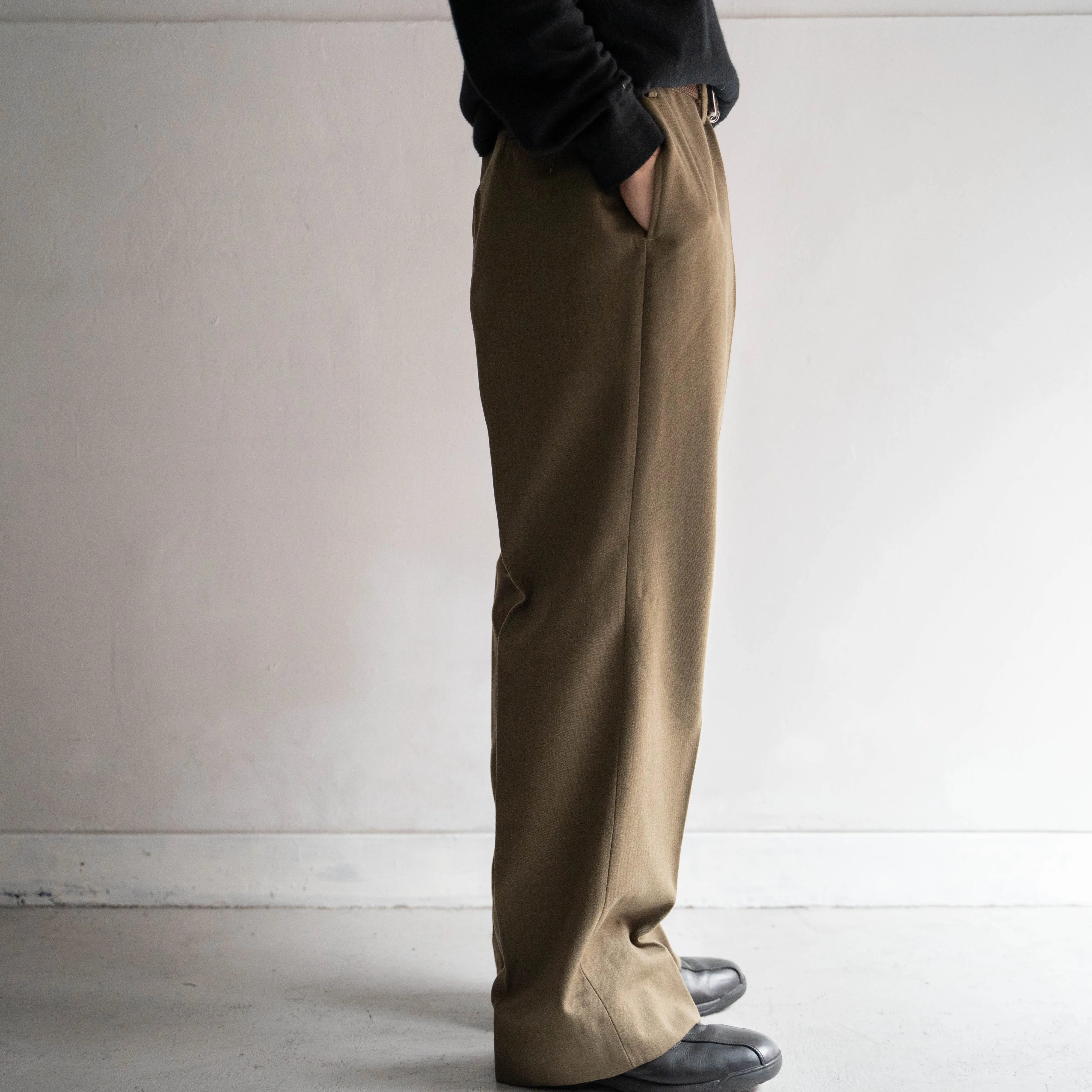 1980s italian military wool dress pants 'dead stock'