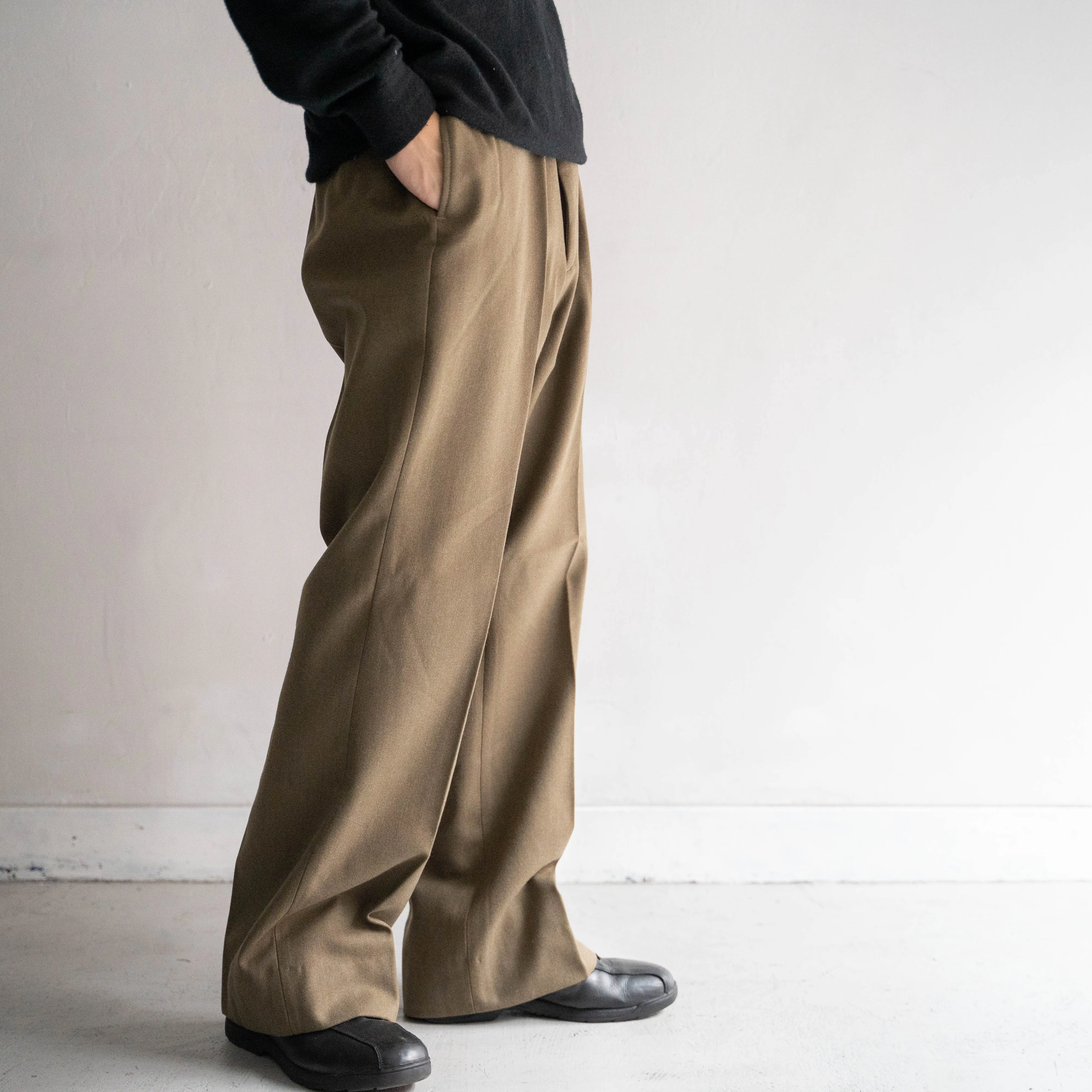 1980s italian military wool dress pants 'dead stock'