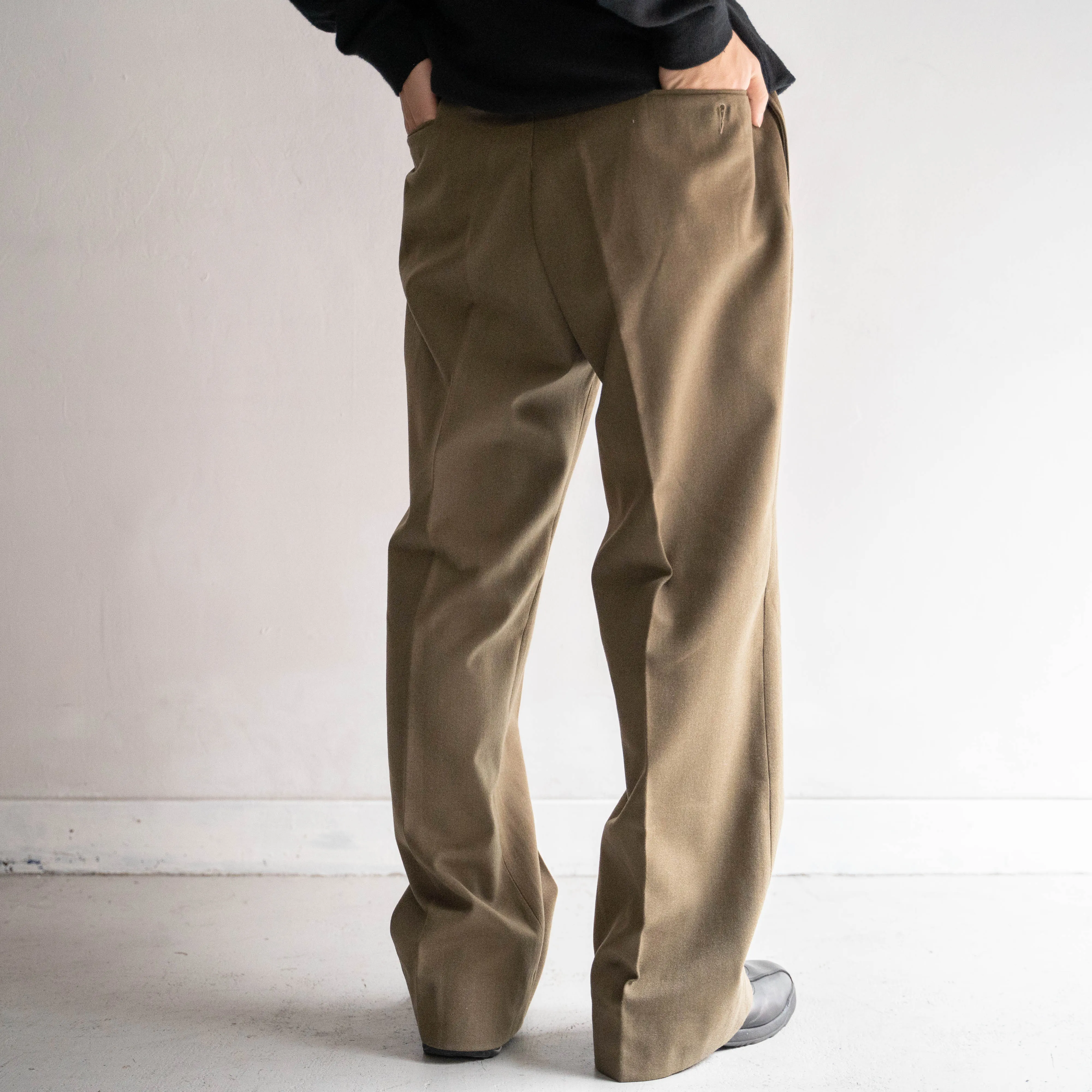 1980s italian military wool dress pants 'dead stock'