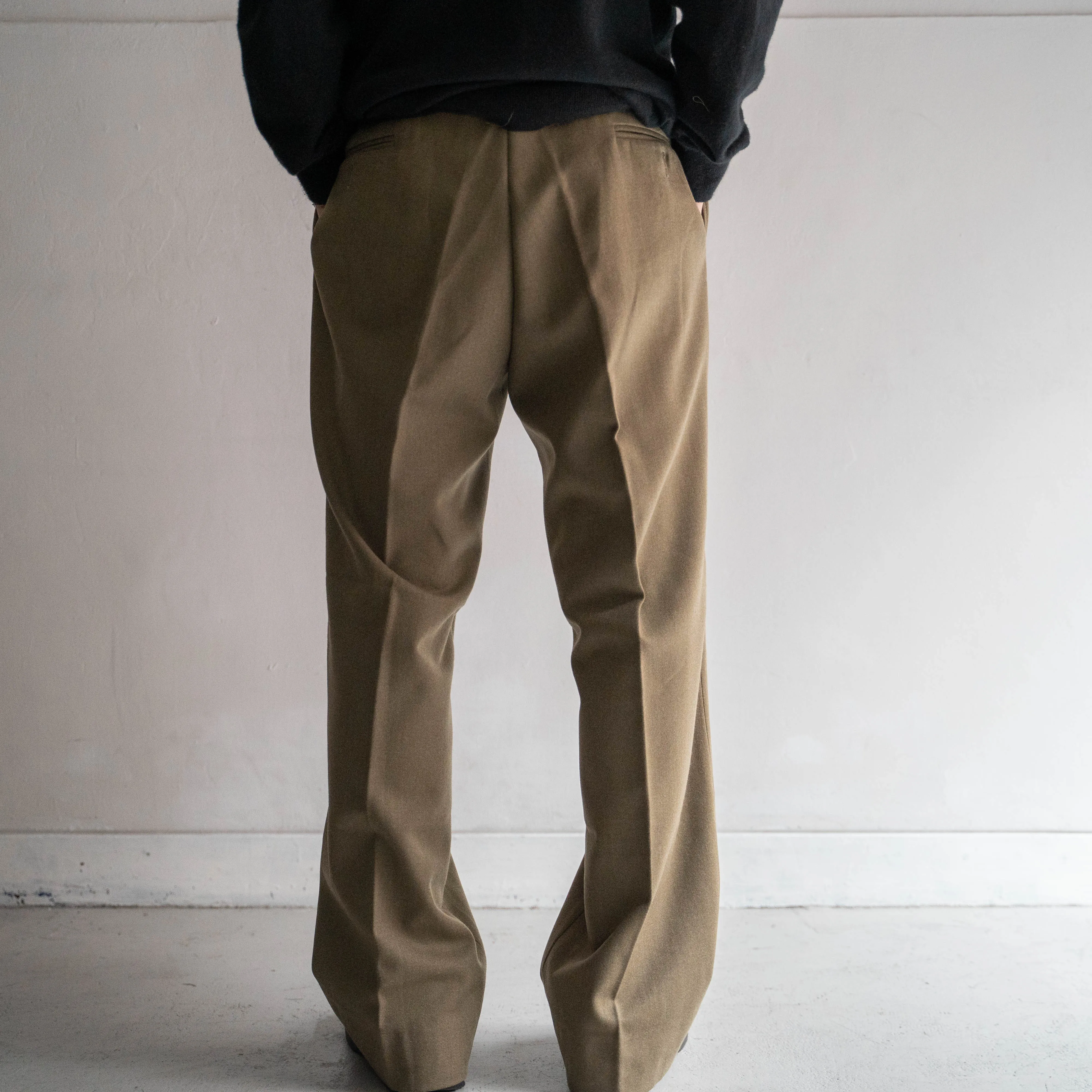 1980s italian military wool dress pants 'dead stock'