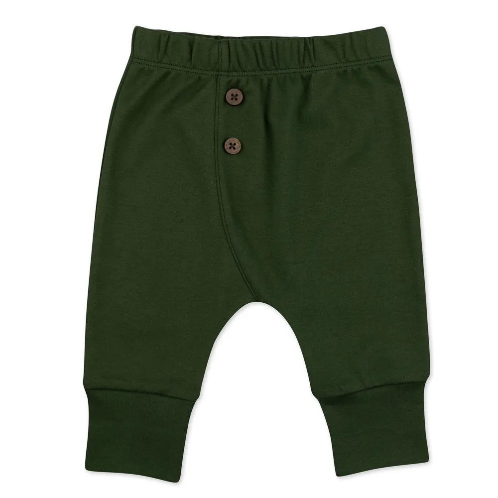 2-Pack Organic Cotton Olive & Blue Pant