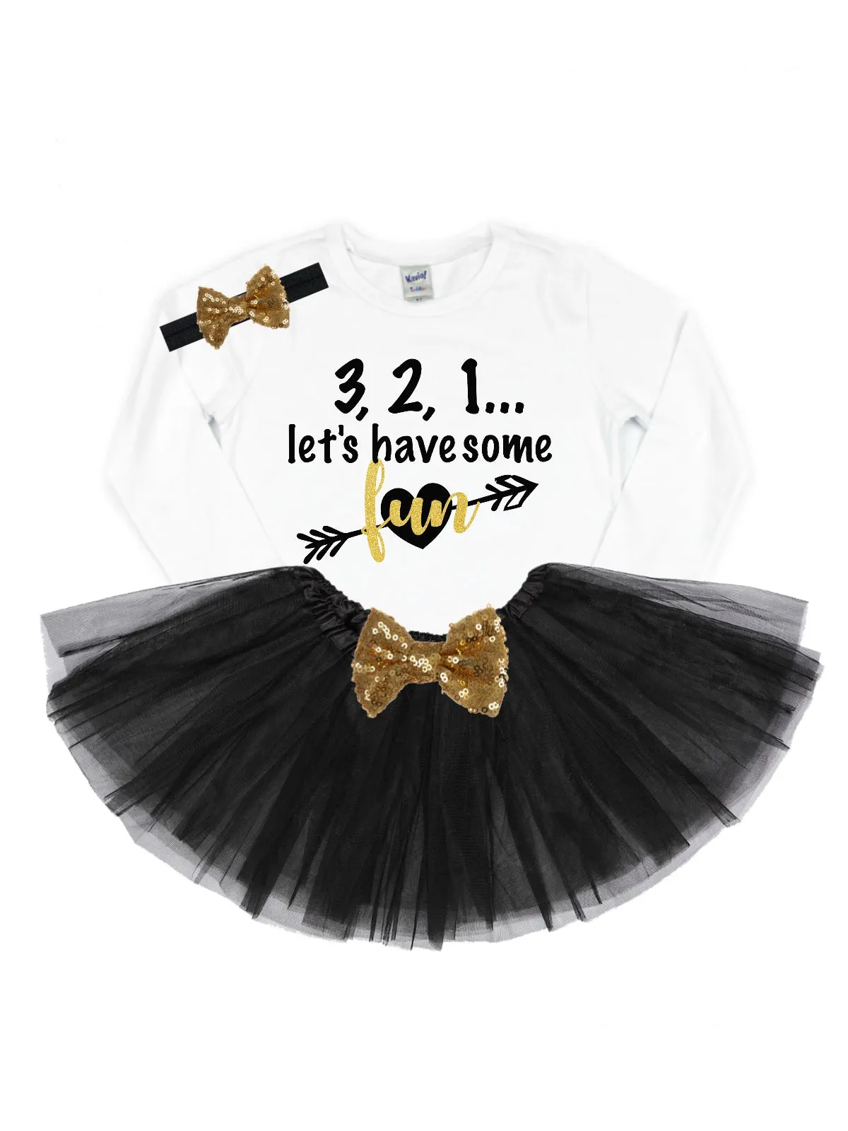 3, 2, 1... Let's Have Some Fun Girl's Tutu Outfit