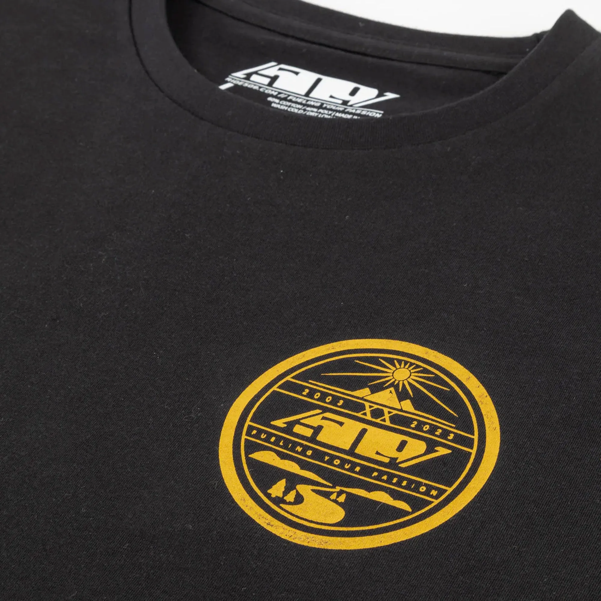 509  XX anniversary T-shirt Soft Casual Comfortable Relaxed Fit Black Gold