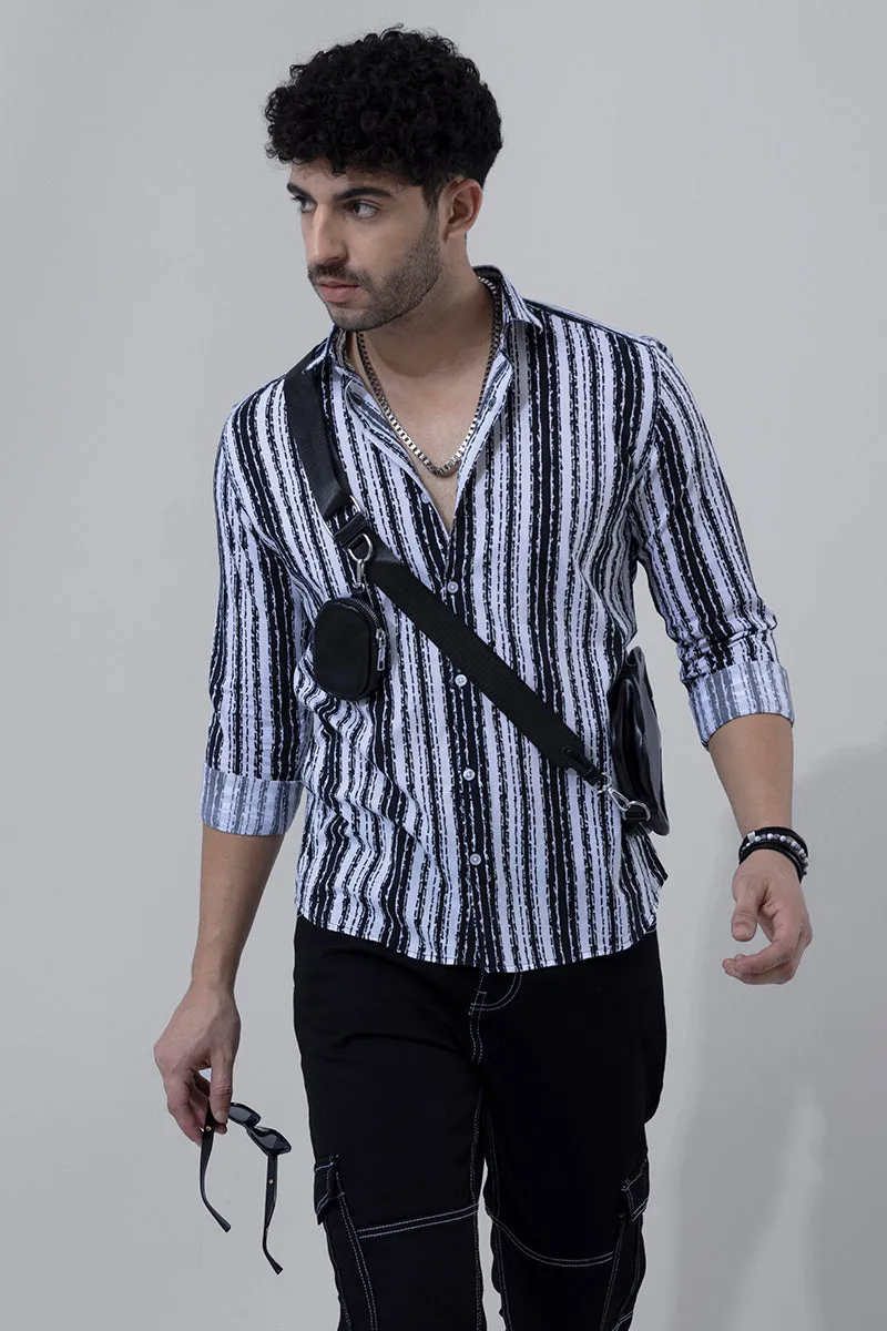 Acrylic Stroke Black Shirt