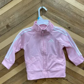 Adidas - Kids Zip Up Sweater : Light Pink-children-12M