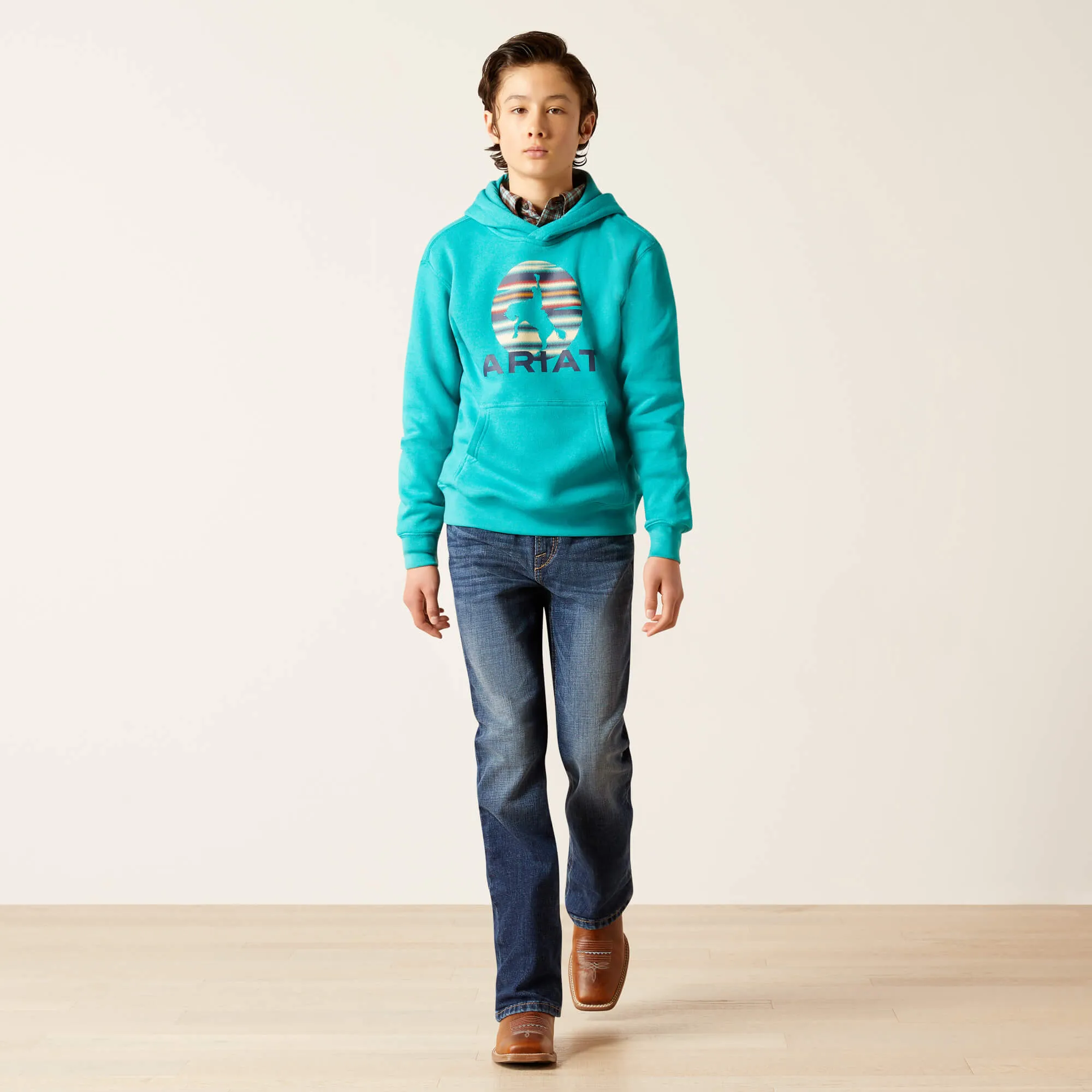 Ariat Kid's Tile Blue In Motion Hoodie