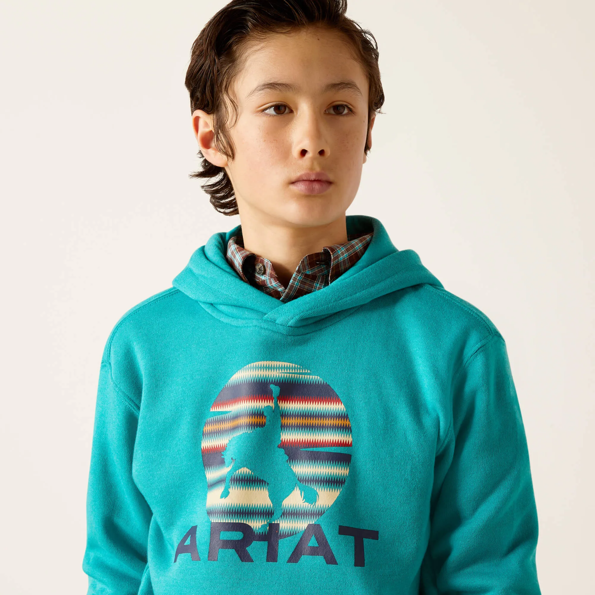 Ariat Kid's Tile Blue In Motion Hoodie