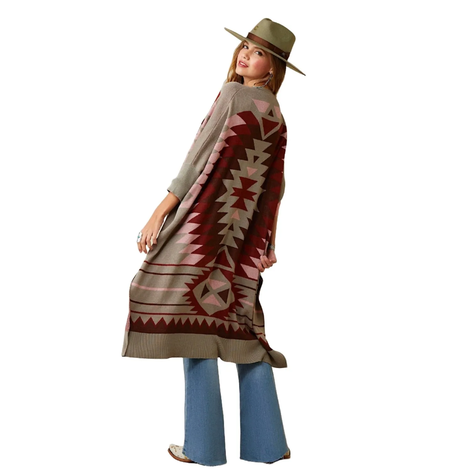 Ariat Womens Serape Style Cardigan Multi