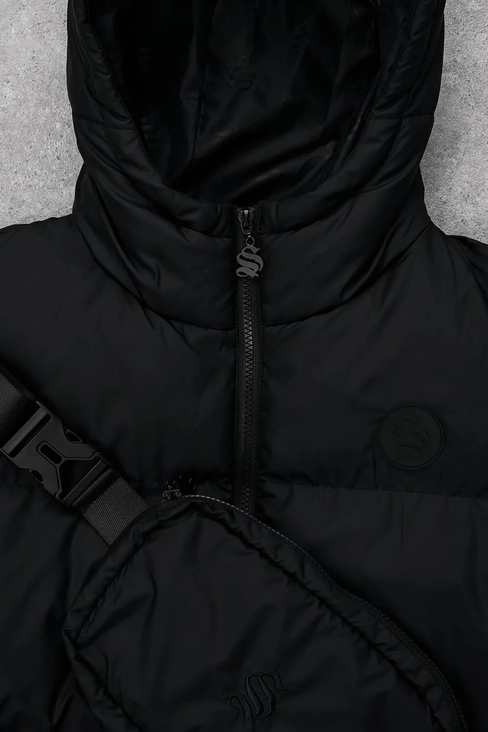 Assault Tech Puffer Jacket - Black