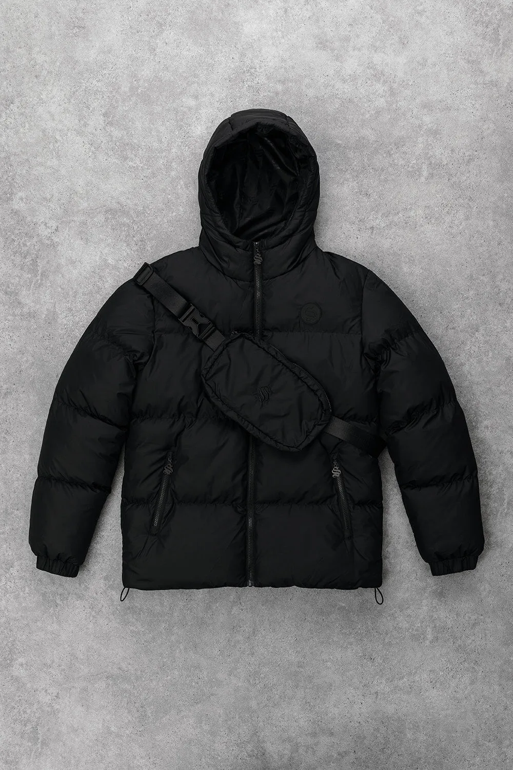 Assault Tech Puffer Jacket - Black