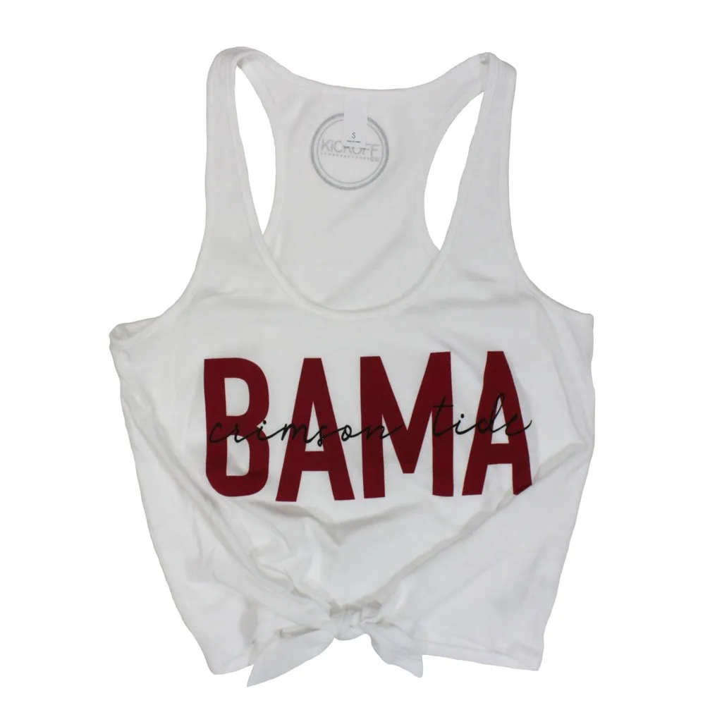 'Bama Iconic High Waisted Tie Tank