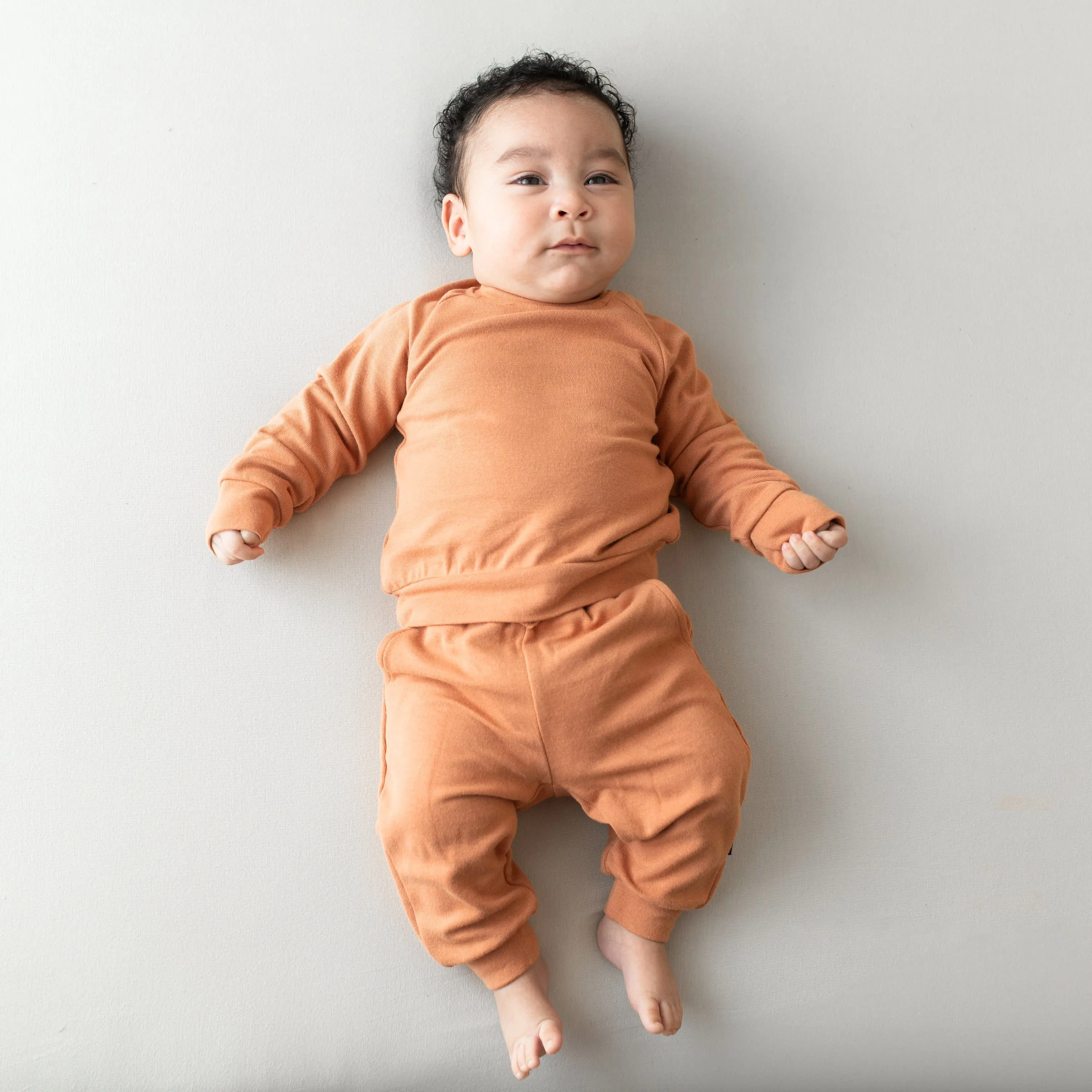 Bamboo Jersey Jogger Set in Apricot