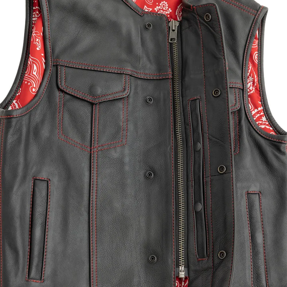 Bandit Men's Leather Motorcycle Vest