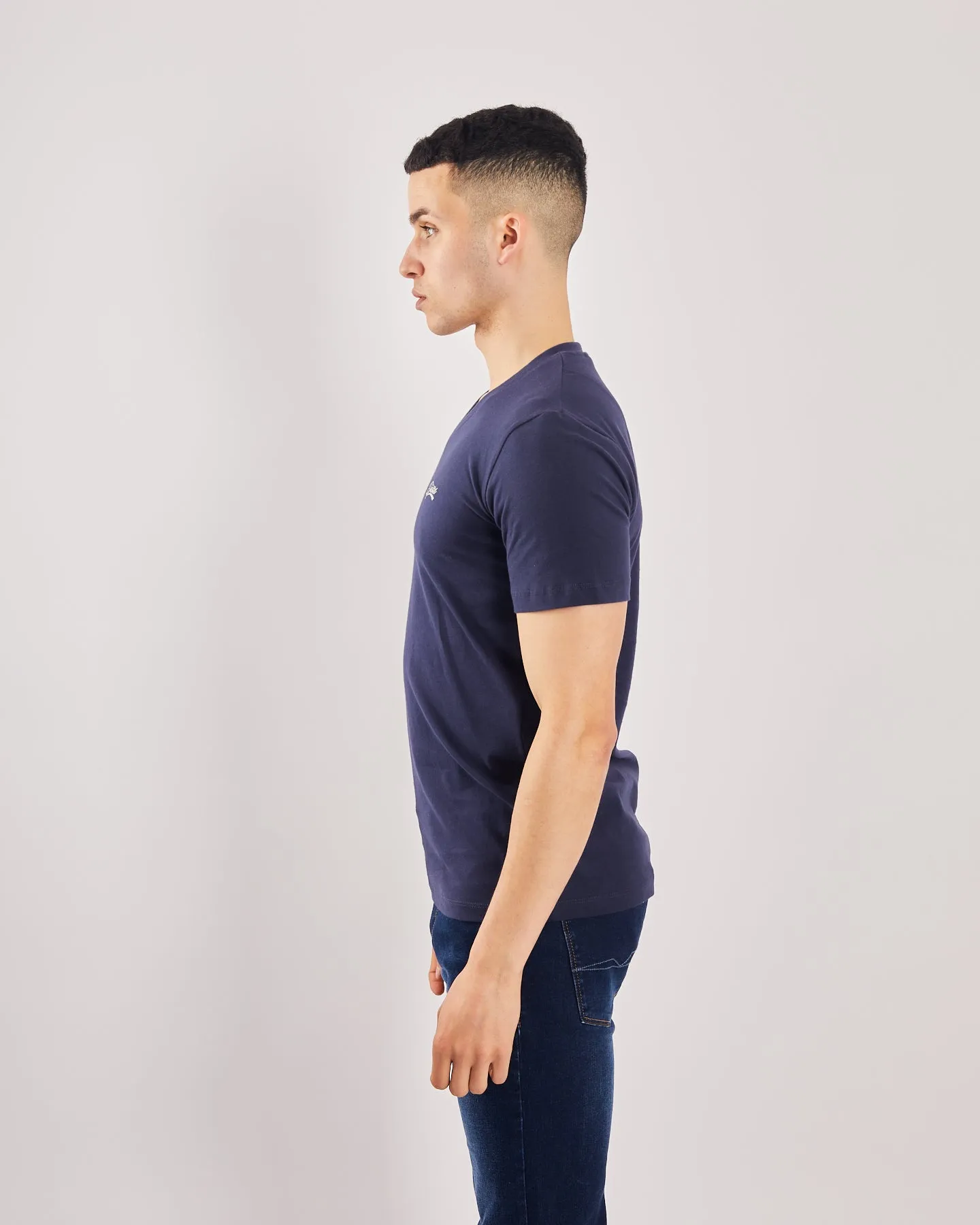 Basic Oakley V Neck Tee Navy Iris