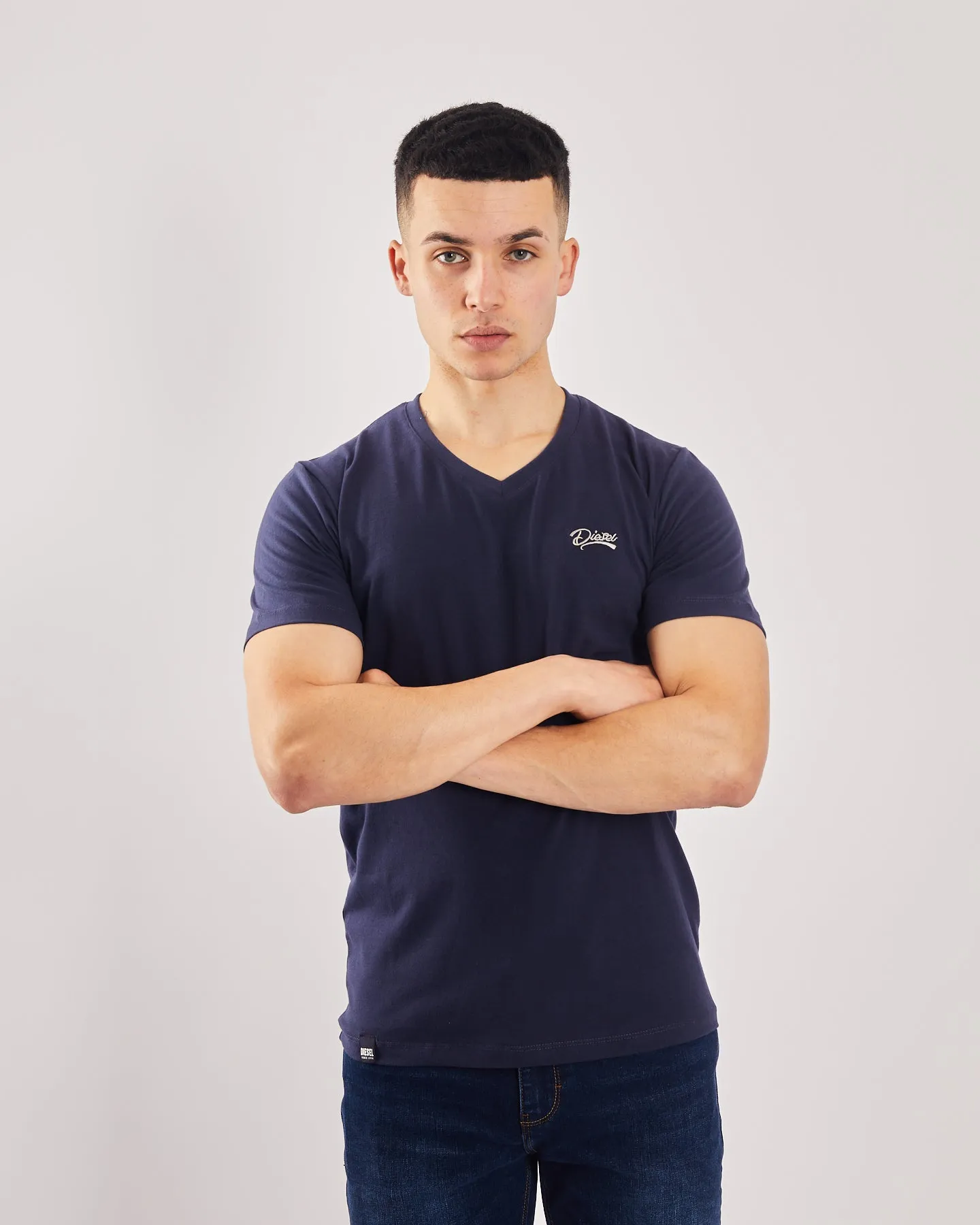 Basic Oakley V Neck Tee Navy Iris