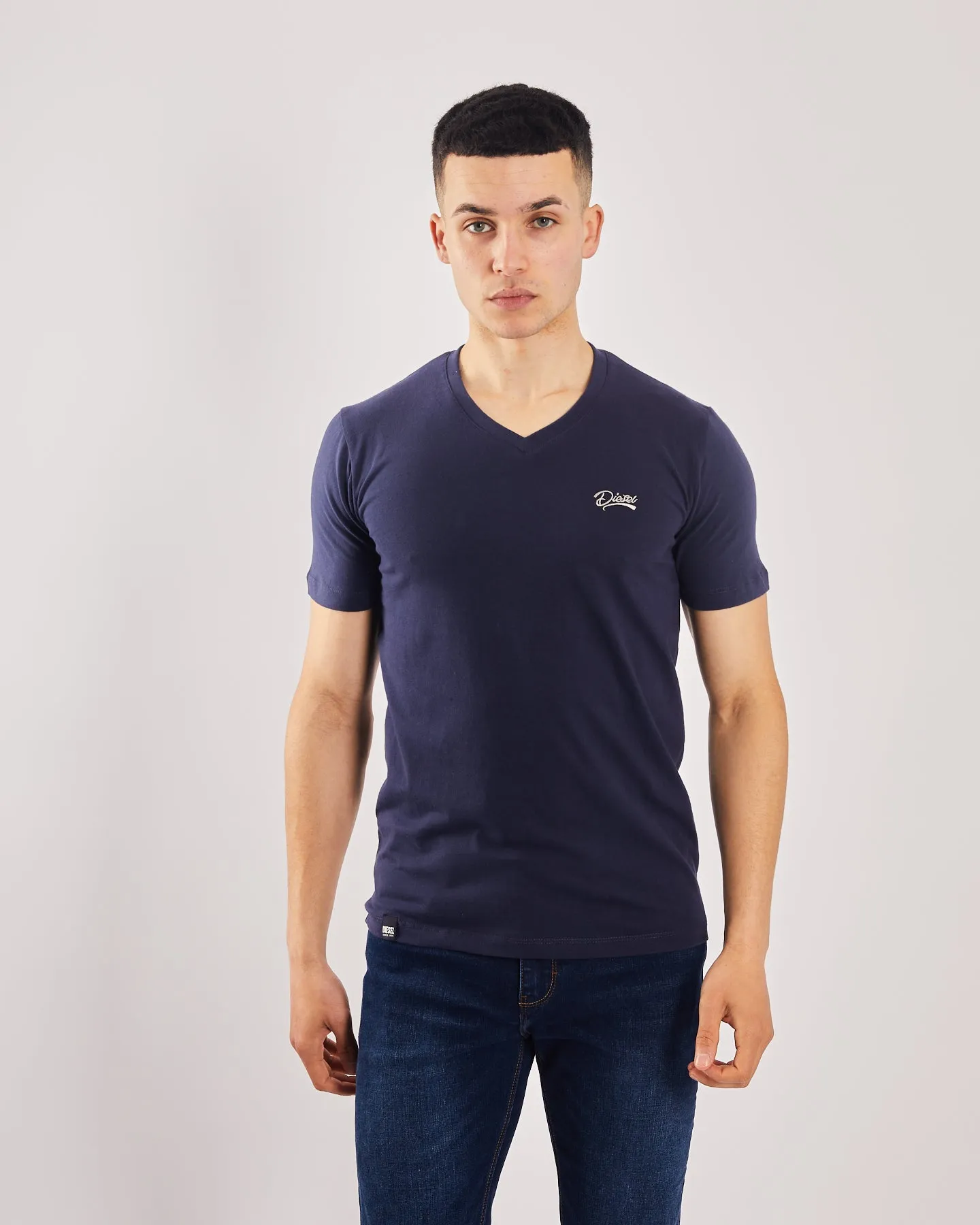 Basic Oakley V Neck Tee Navy Iris