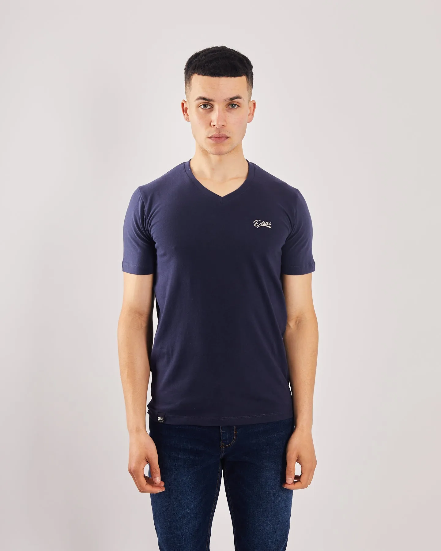 Basic Oakley V Neck Tee Navy Iris