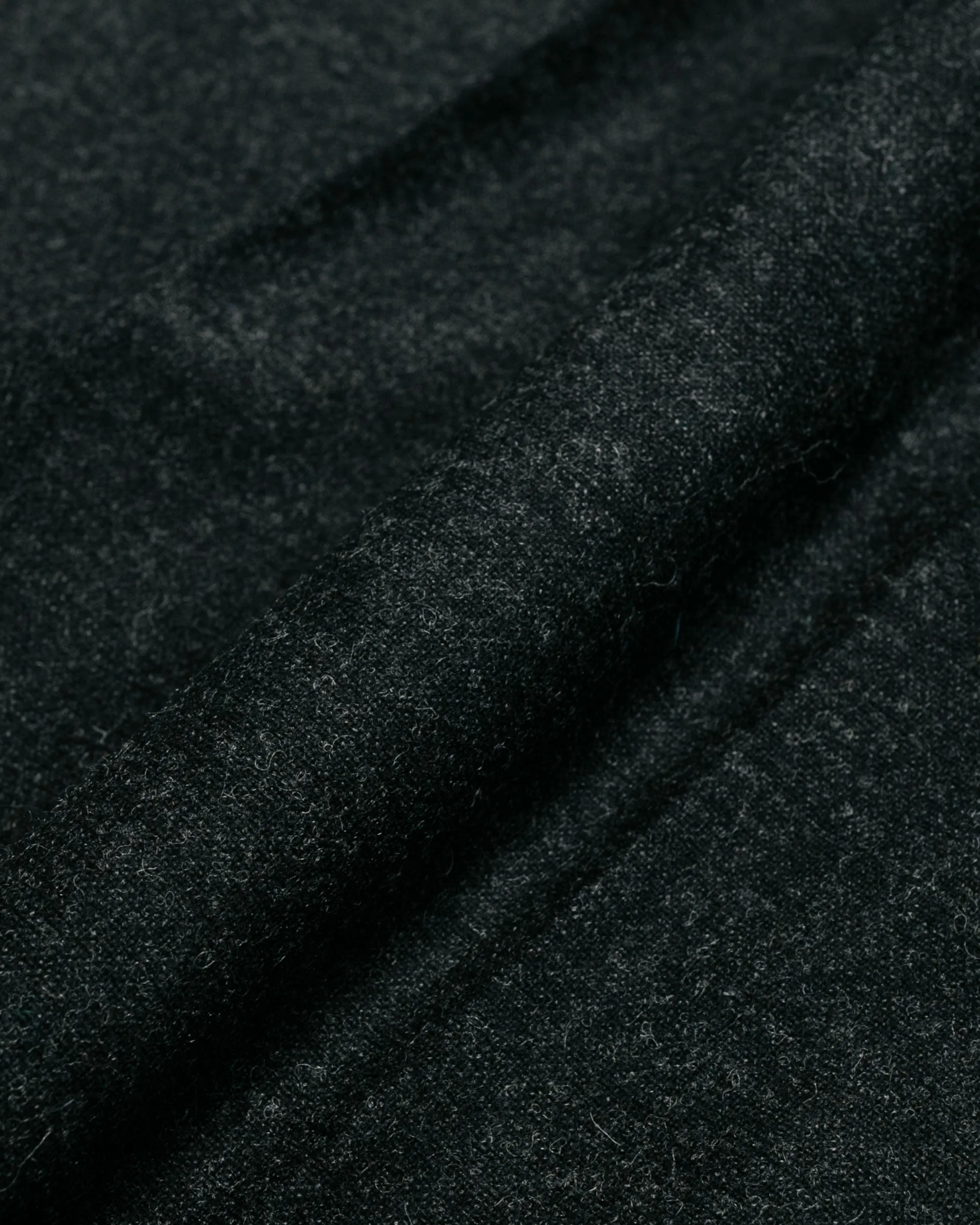 Beams Plus 1Pleat Wool Cashmere Charcoal Grey