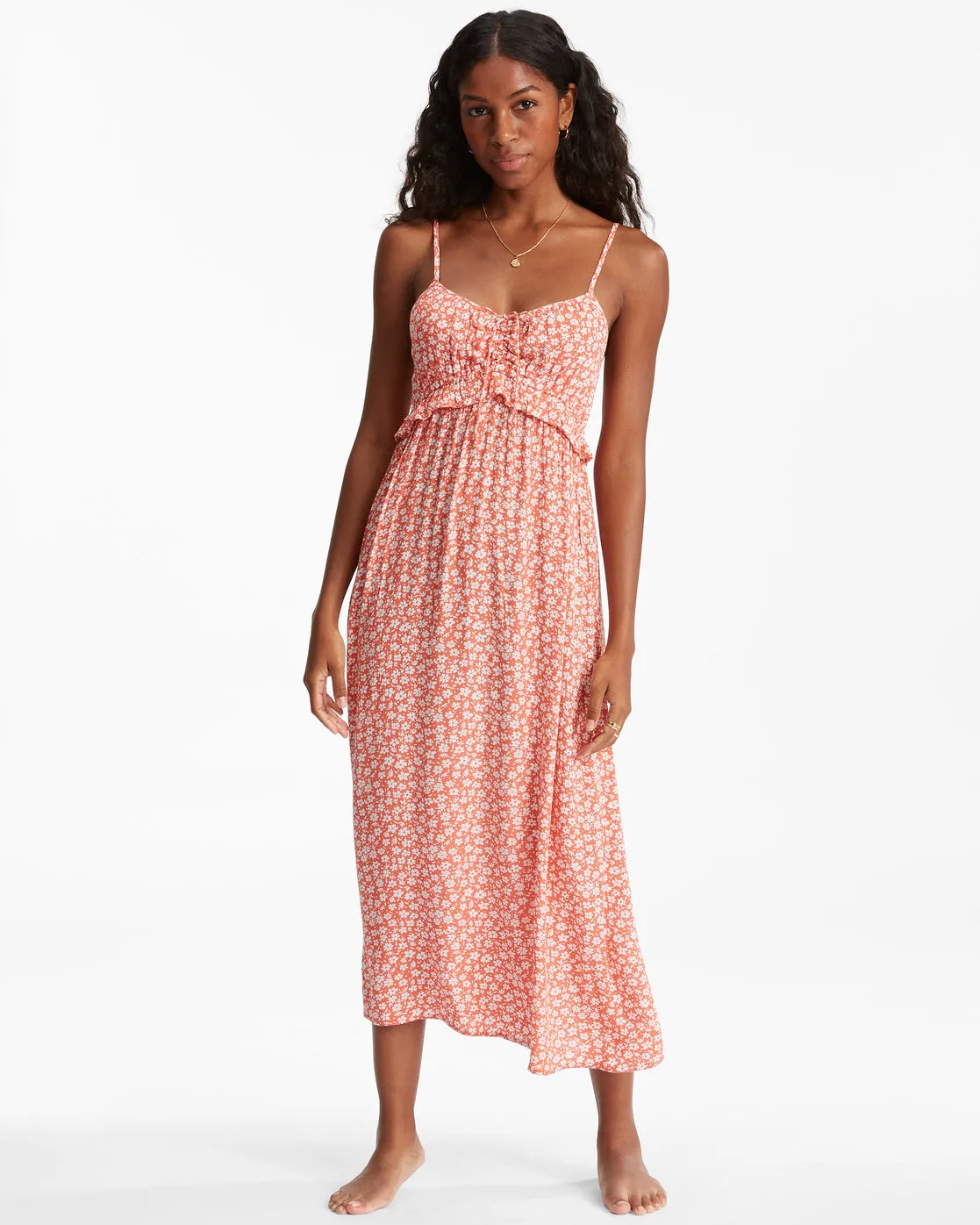 Billabong Rebel Heart Slip Dress - Rose Clay