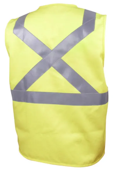 Black Stallion Hi-Vis ANSI Class 2 FR Cotton Safety Vest VF1110