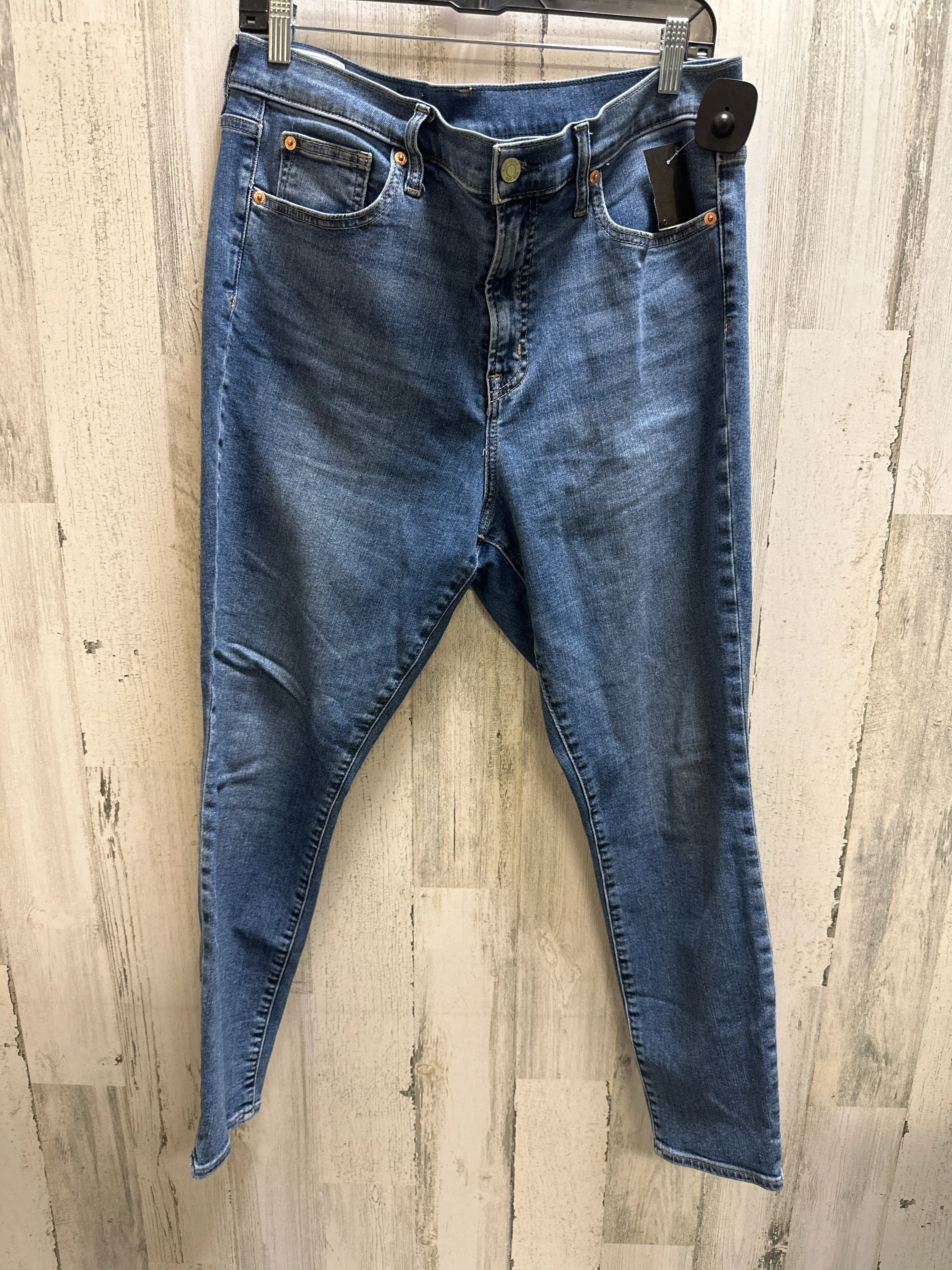 Blue Denim Jeans Skinny Gap, Size 16