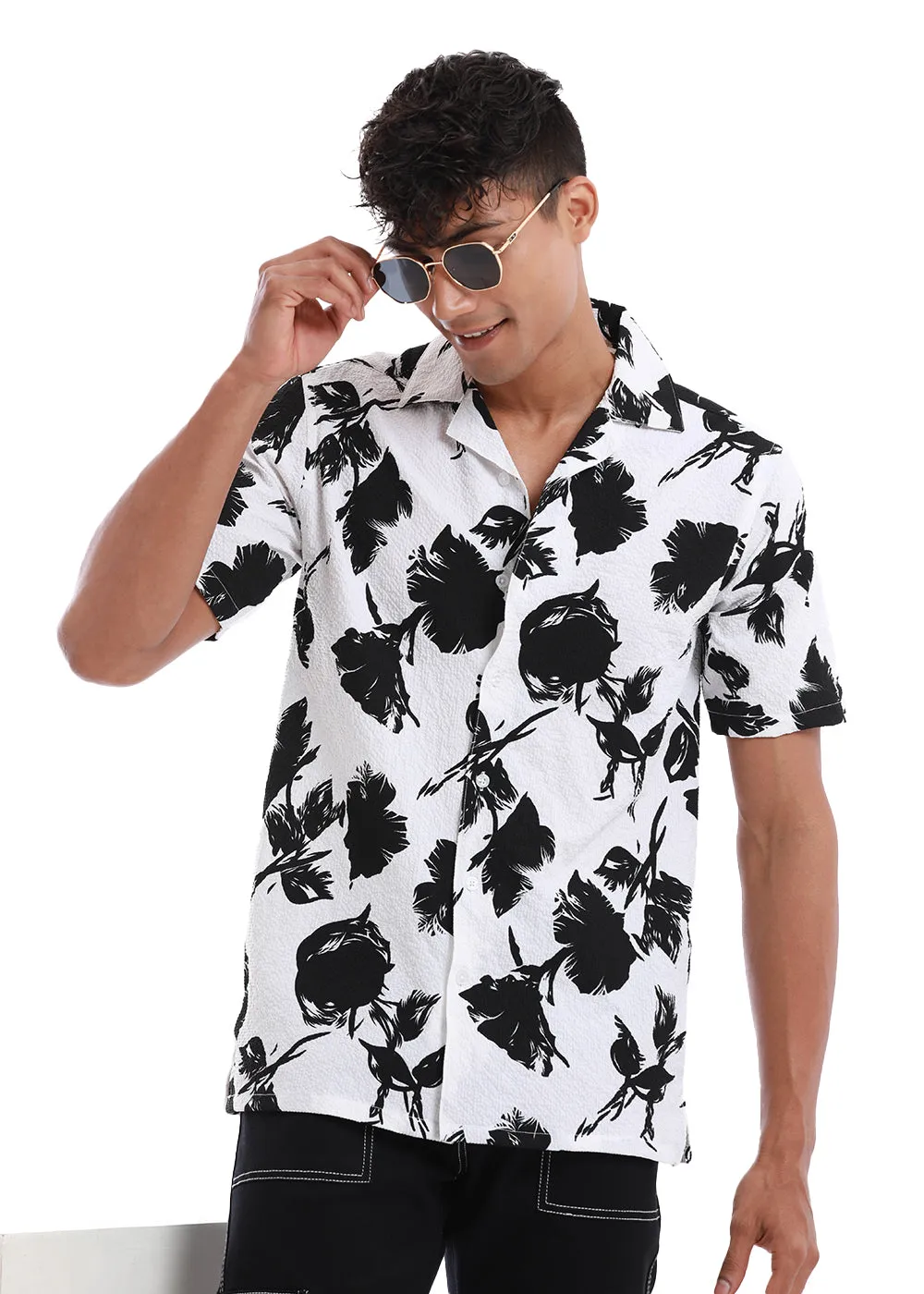 Blume Print Popcorn Shirt