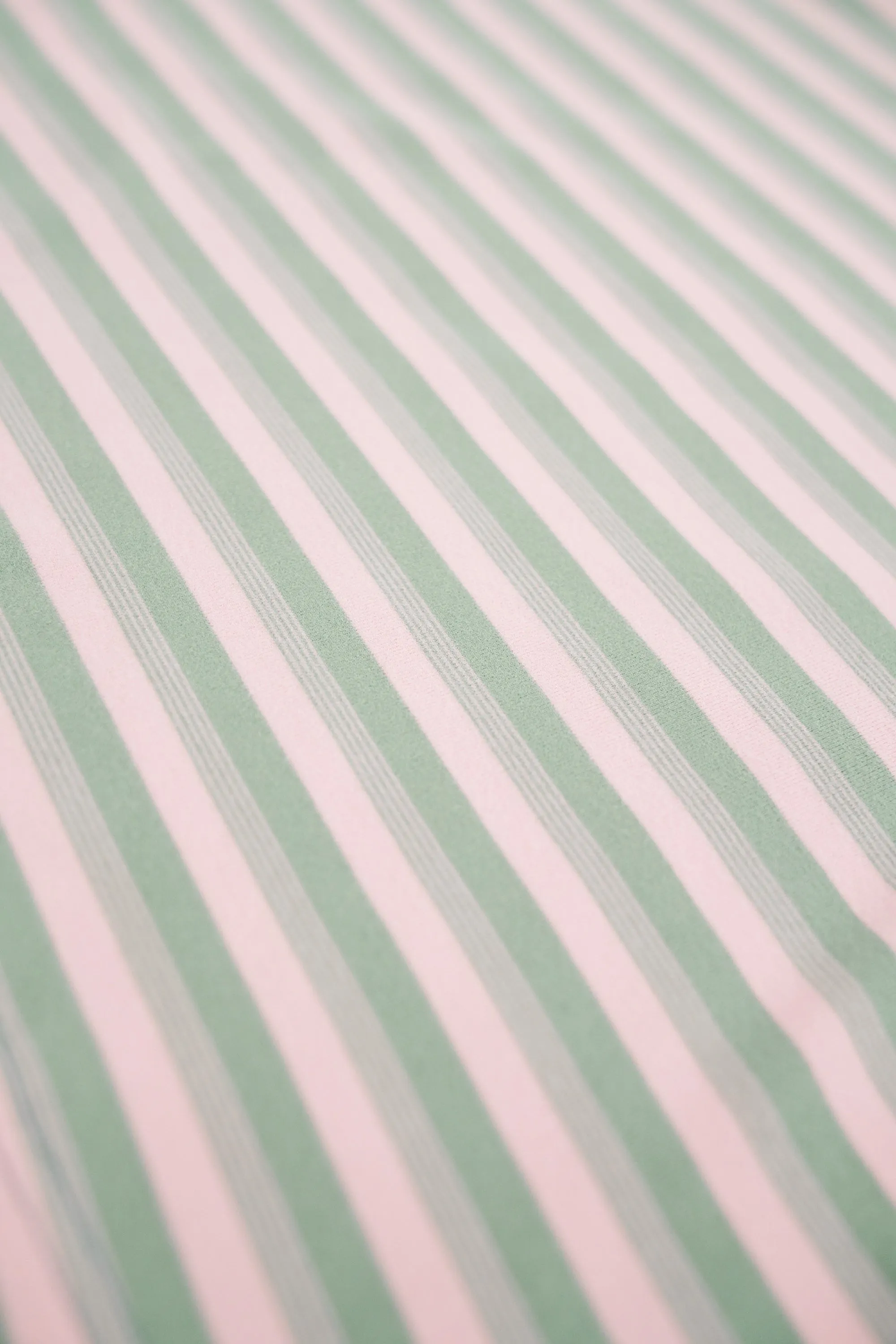 bound Peached Stripe Tee - Pink & Green