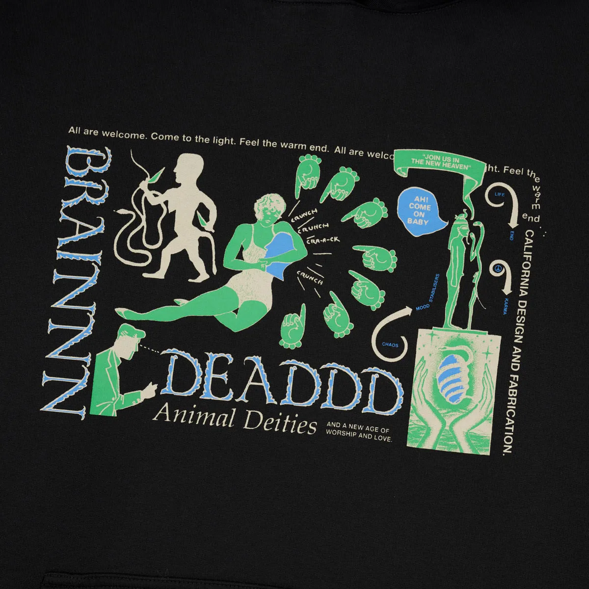 Brain Dead Animal Dieties Hoodies