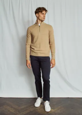 Bruun & Stengade Sweater 1/2 Zip | Sand