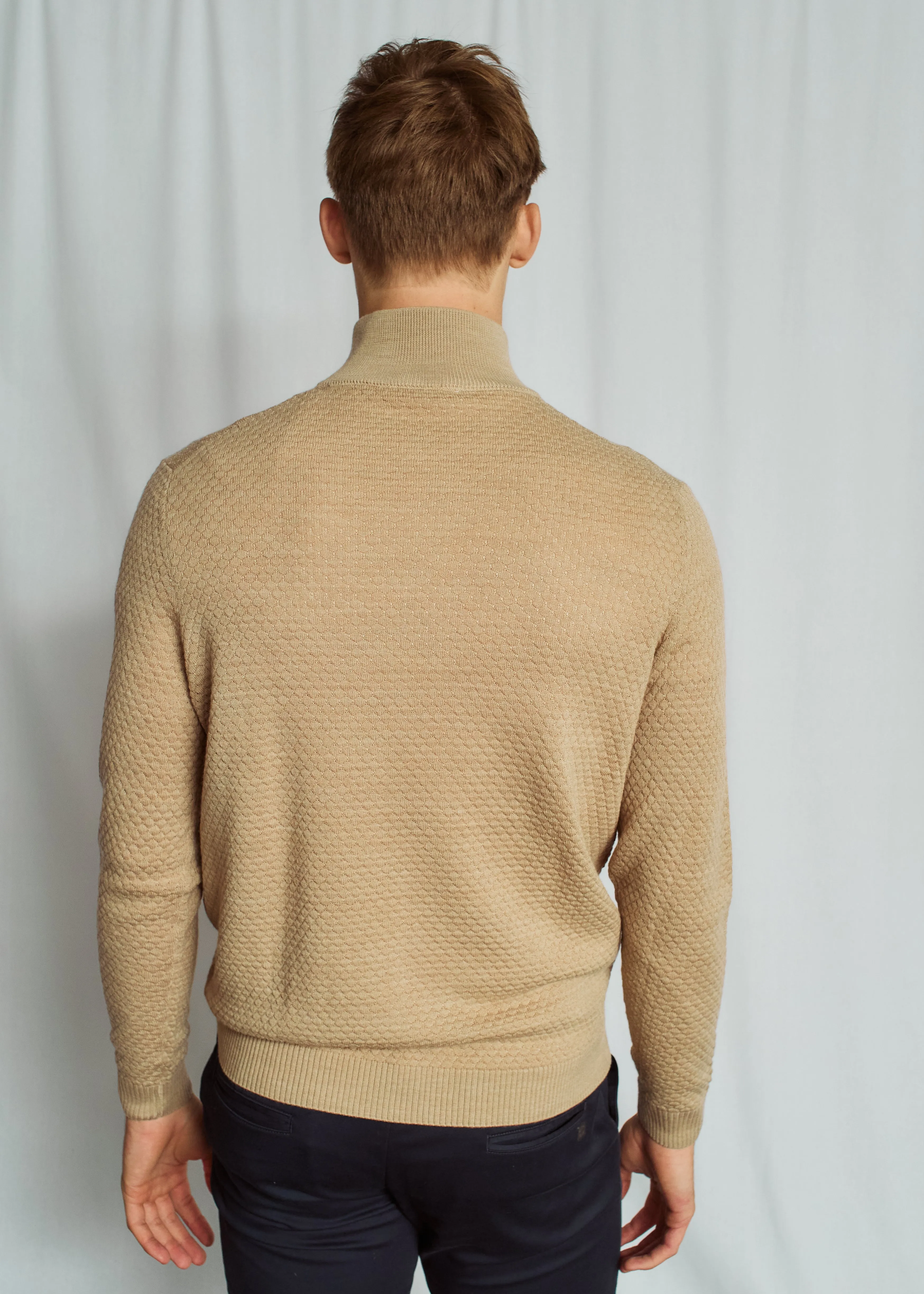 Bruun & Stengade Sweater 1/2 Zip | Sand