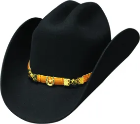 Premium Bullhide Hats El Inquieto 6X Black Cowboy Hat - Classic Western Style 0467BL for Men and Women