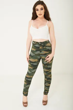 Camo Skinny Jean Ex Brand