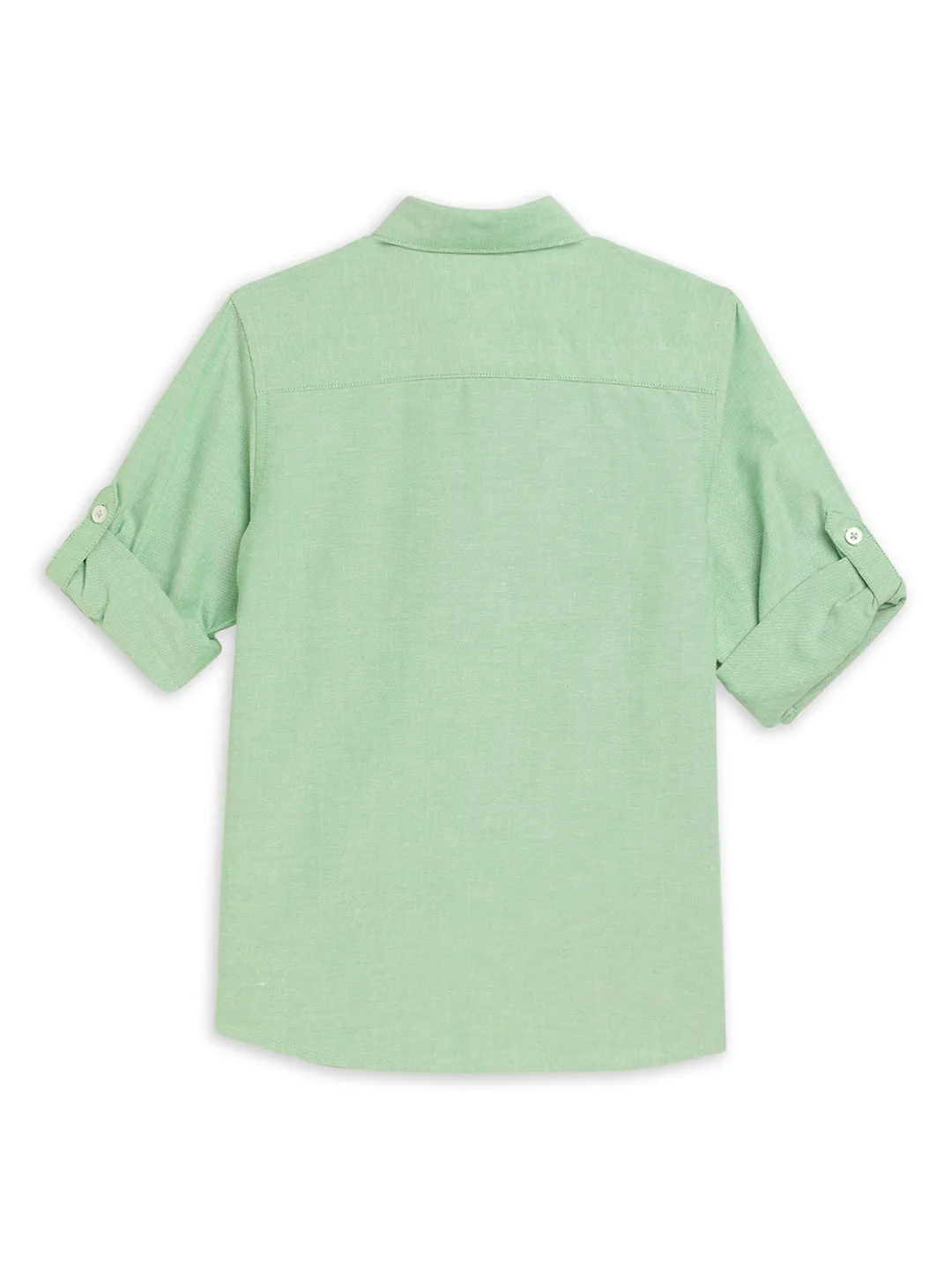 Cantabil Boy's Green Full Sleeves Shirts