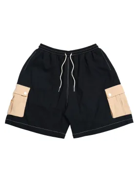 CARGO SHORT PANTS (BLACK)