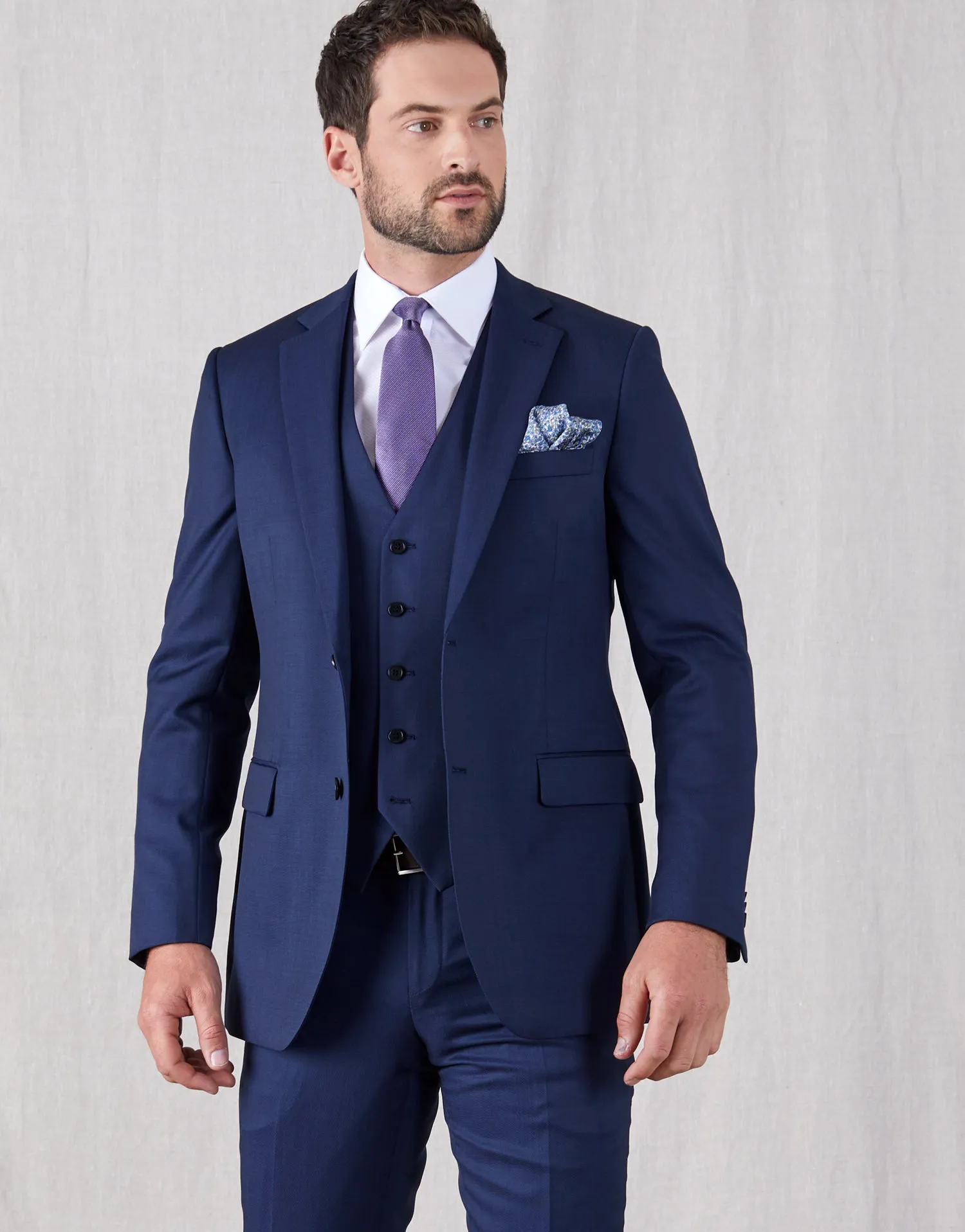 Cooper Blue Nailhead Suit