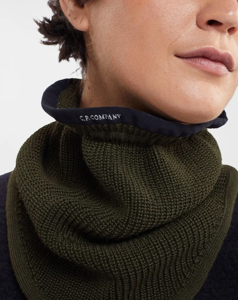 C.P. Company Extra Fine Merino Wool Snood / Ivy Green