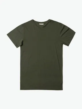 Crew Neck Regular Fit Organic Cotton T-shirt Khaki