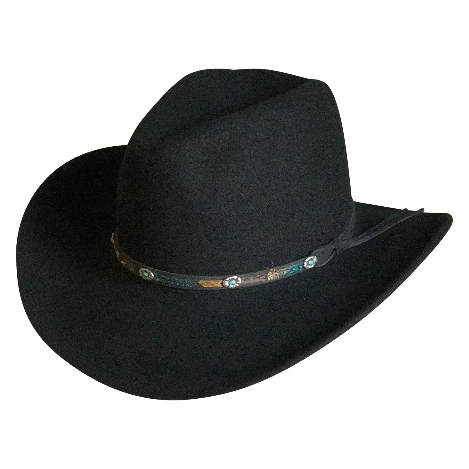 Crushable Black Felt Denver Western Cowboy Hat