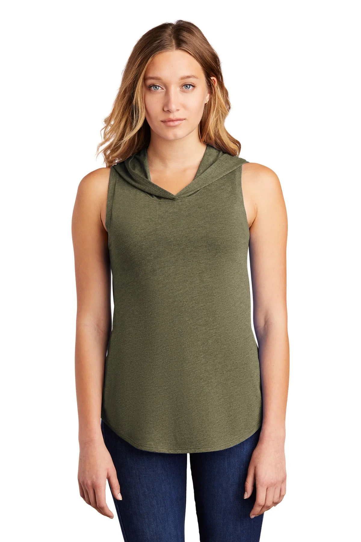 District Women's Perfect Tri Sleeveless Hoodie DT1375