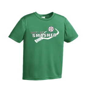 Don't Get Smashed (Patriotic Stars Pickleball) | Youth Short Sleeve Athletic Shirt | 100% Polyester