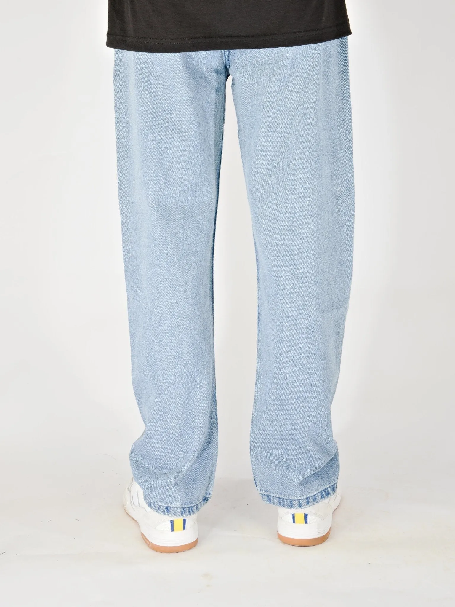 Es - Baggy Fit Denim - Acid Wash Blue - Jeans