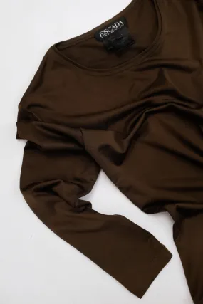 ESCADA SILK BROWN LIGHT SWEATER