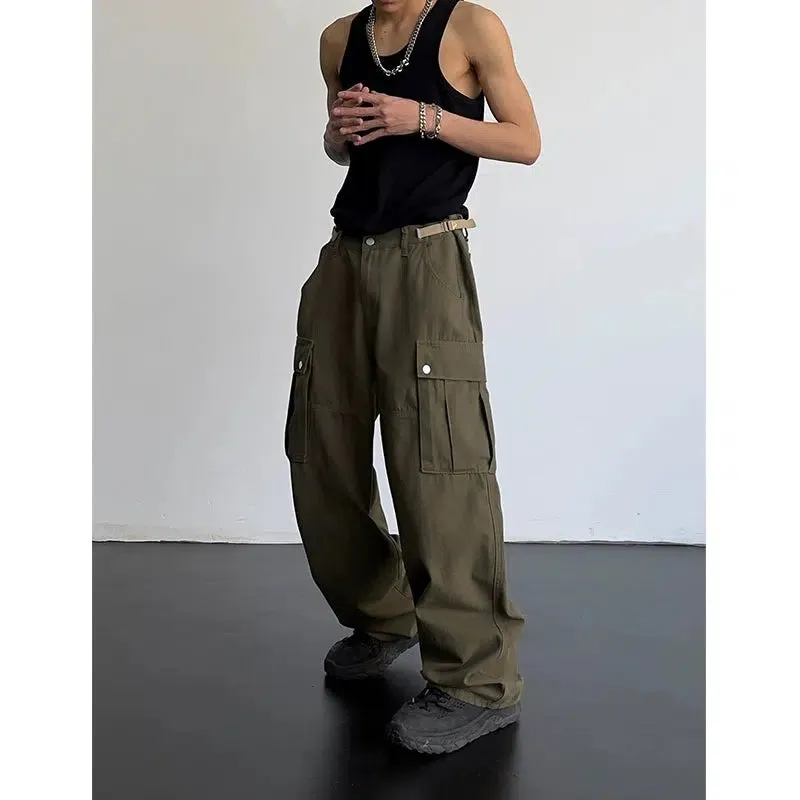 Essential High Waisted Loose Cargo Pants