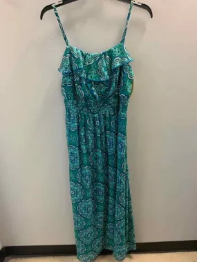 FADED GLORY Dresses and Skirts Size M GRN/BLU Floral Dress