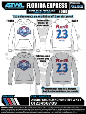 Florida Express Sub Dye Hoodies