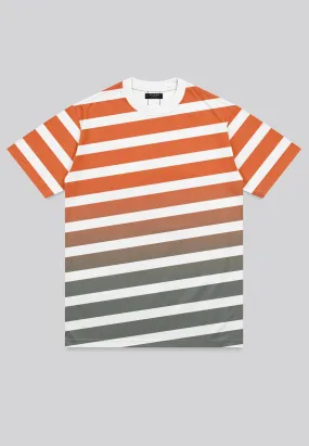 GRADIENT T-SHIRT ORANGE & KHAKI