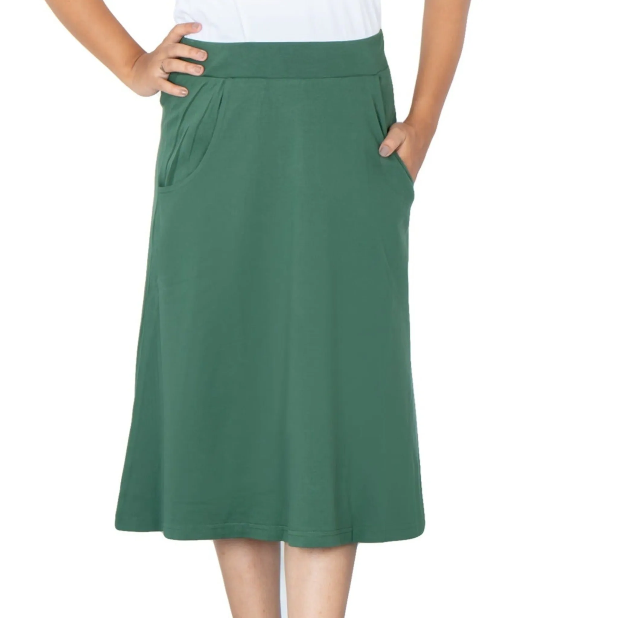 Green A-Line Skirt