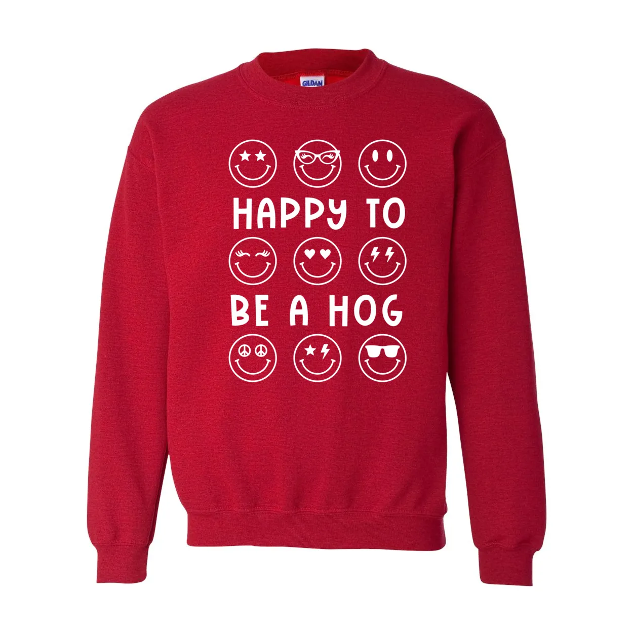 Happy Hog Red Crewneck