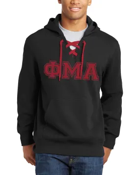 Hockey Hooded Sweatshirt - Black and Red